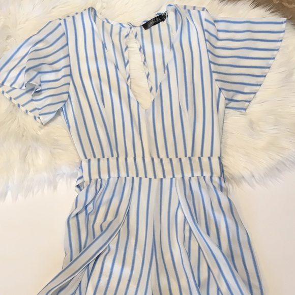 Crystal Sky Pants - NWOT Crystal Sky Striped Romper